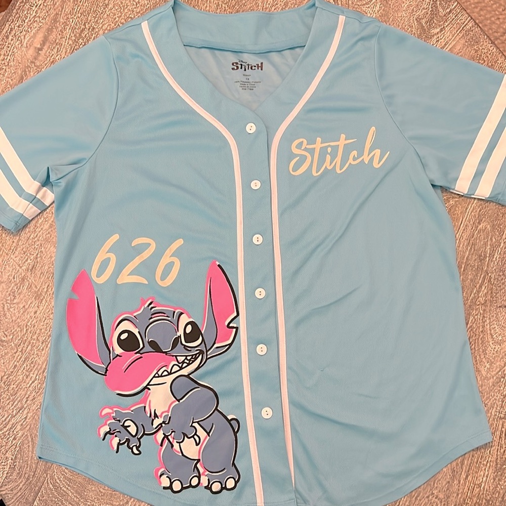Disney Stitch Baseball Jersey - Size 1X